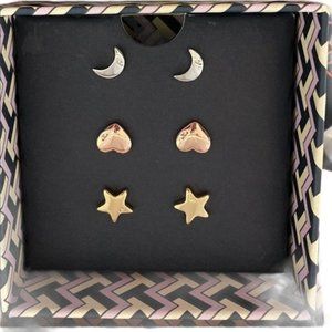 Tory Burch Earring Set -Three Pair Celestial Studs